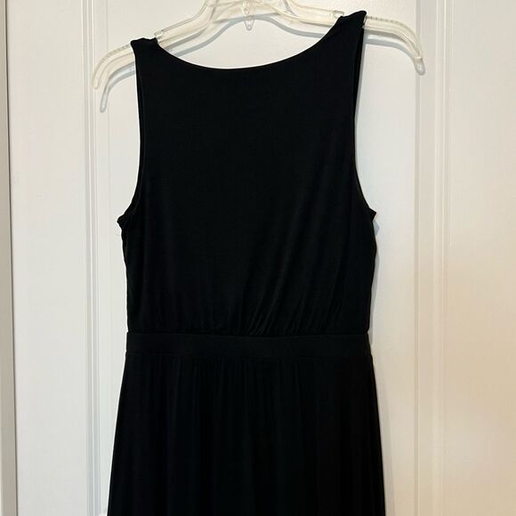 Anthropologie Maeve Women's Brianne Cowl Neck Dress Black Jersey Knit Sz. Medium - Picture 10 of 13